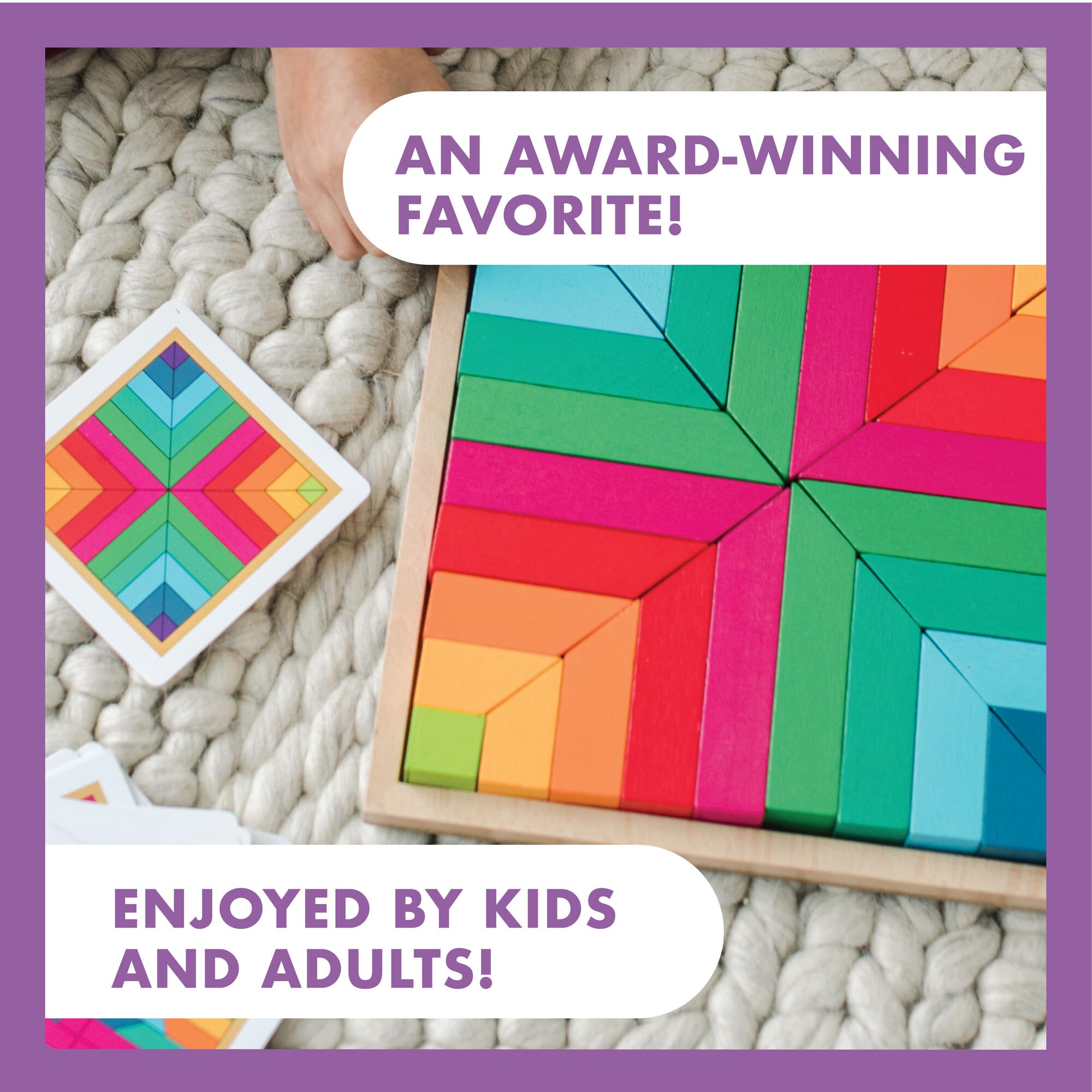 MindWare Pattern Play colorful blocks showcasing vibrant palette for artful creations
