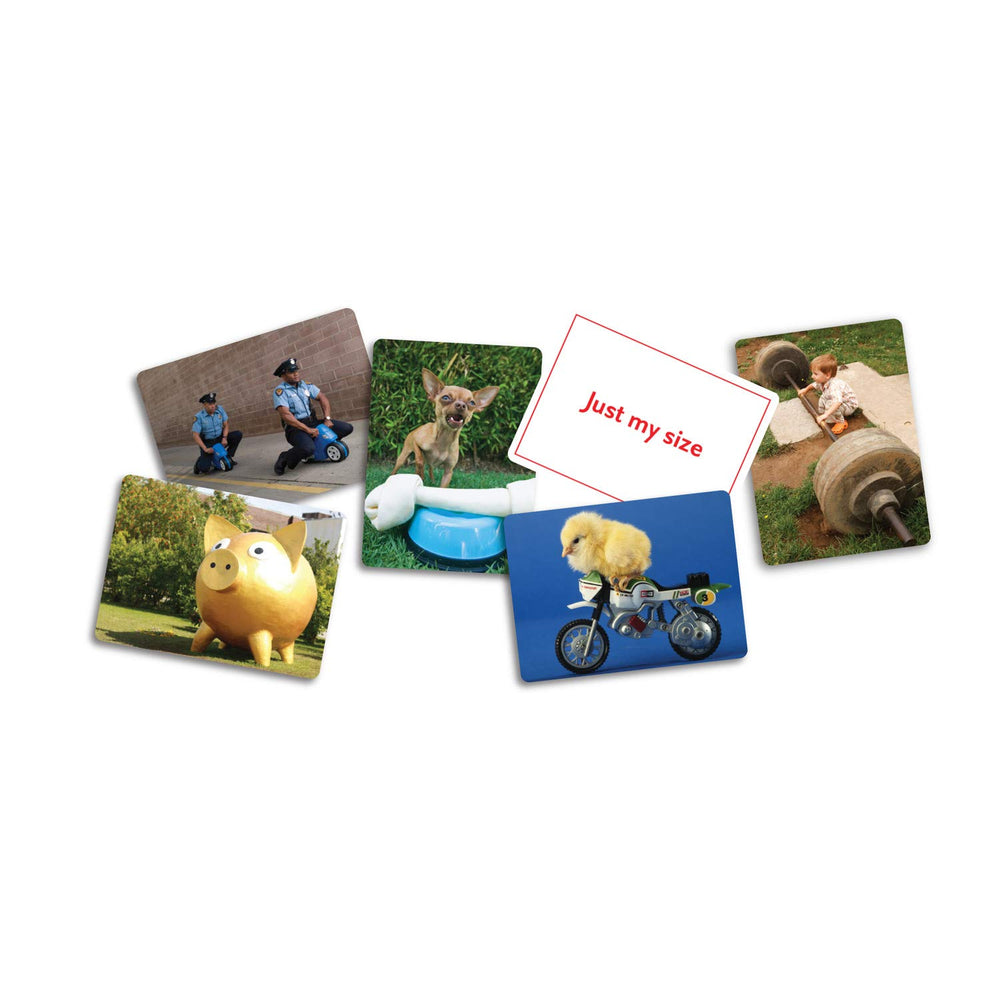MindWare PicWits colorful graphics entice players to tell stories.