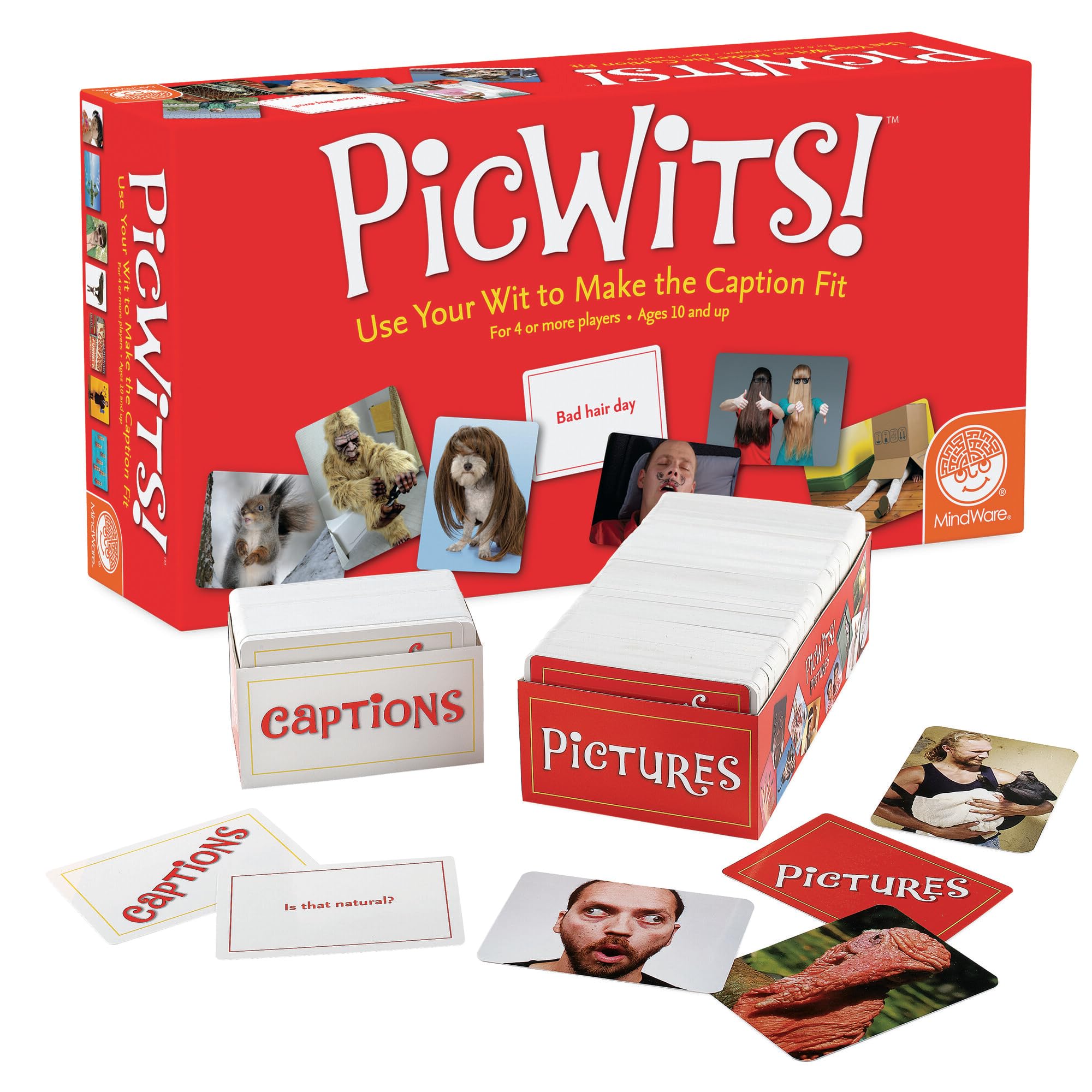 MindWare PicWits photo cards full set spark hilarious matching moments at family game night.
