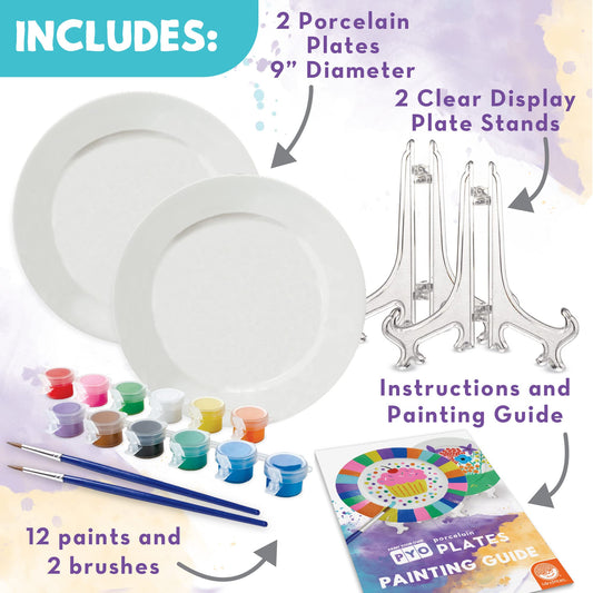 MindWare porcelain plates being painted inspire personalized gifts and decor.
