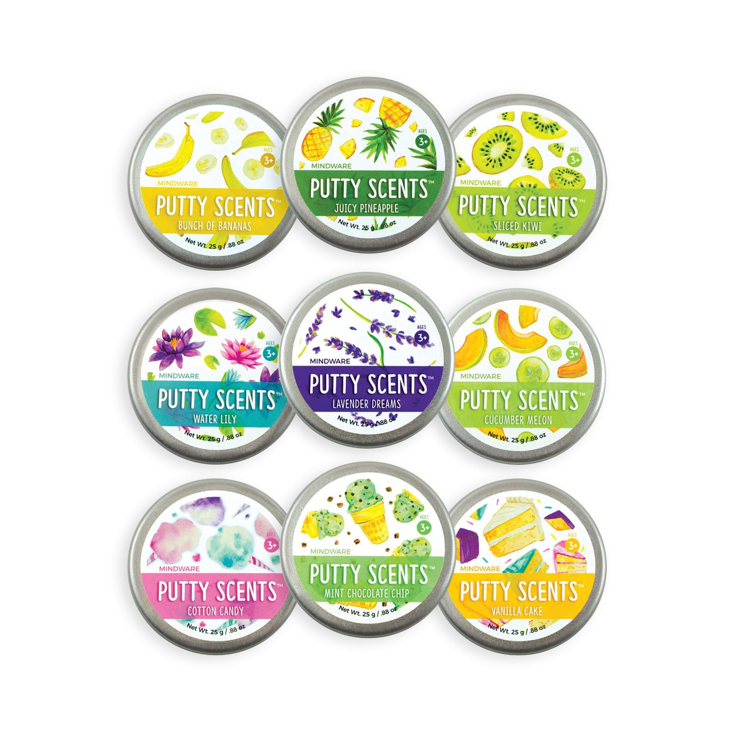 MindWare Putty Scents cotton candy tin for tactile exploration