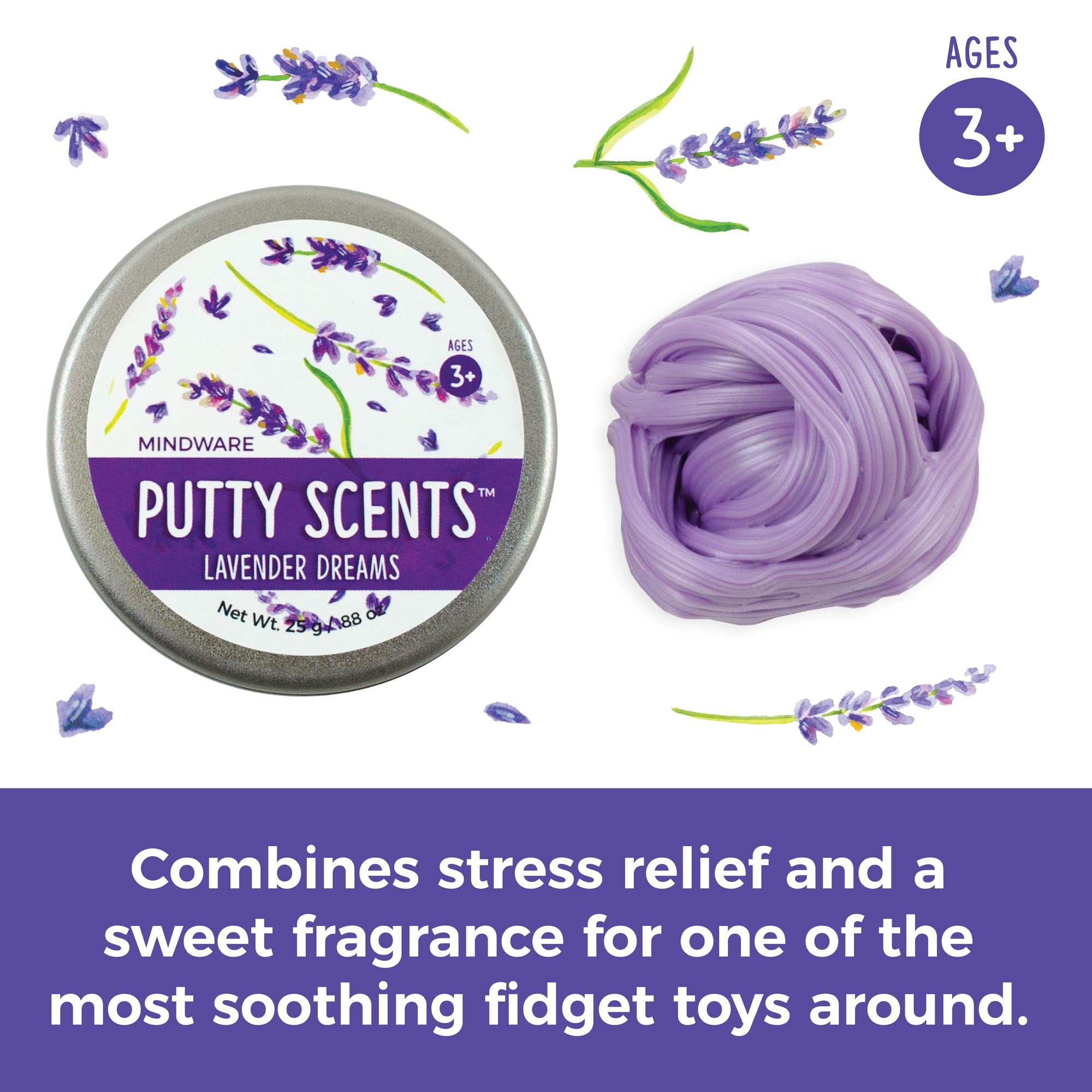 MindWare Putty Scents cucumber melon tin for focused activity