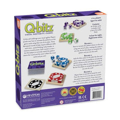 MindWare Q-Bitz 16 colored cubes support spatial reasoning during play.