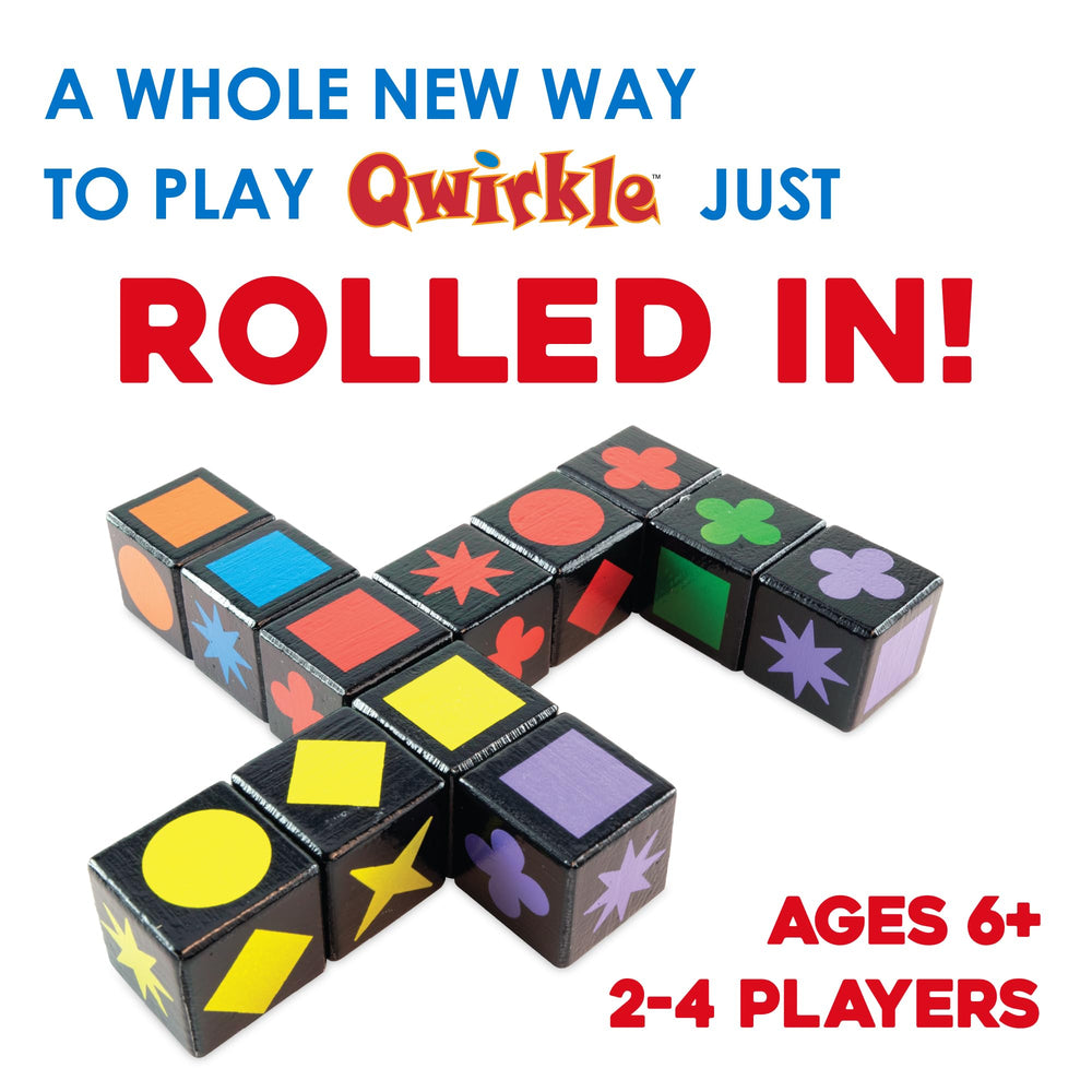 MindWare Qwirkle Cubes color-symbol blocks illustrate diverse combos for growing strategies.