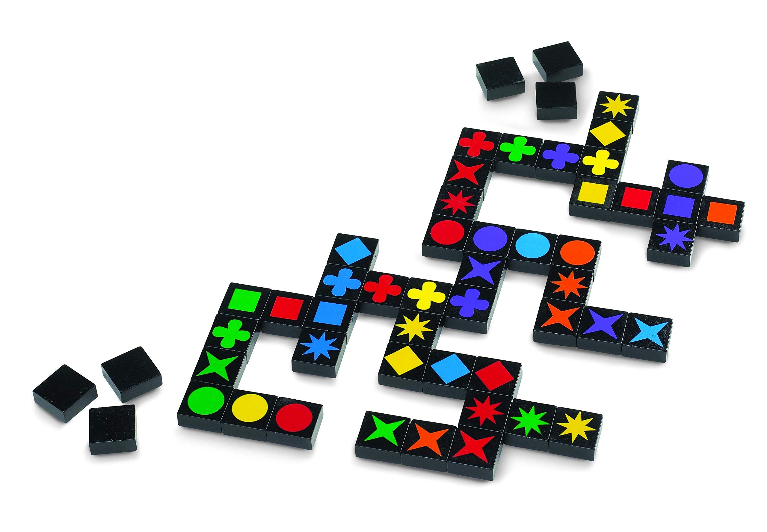 MindWare Qwirkle players around a table, 2-4 players ready for family fun.