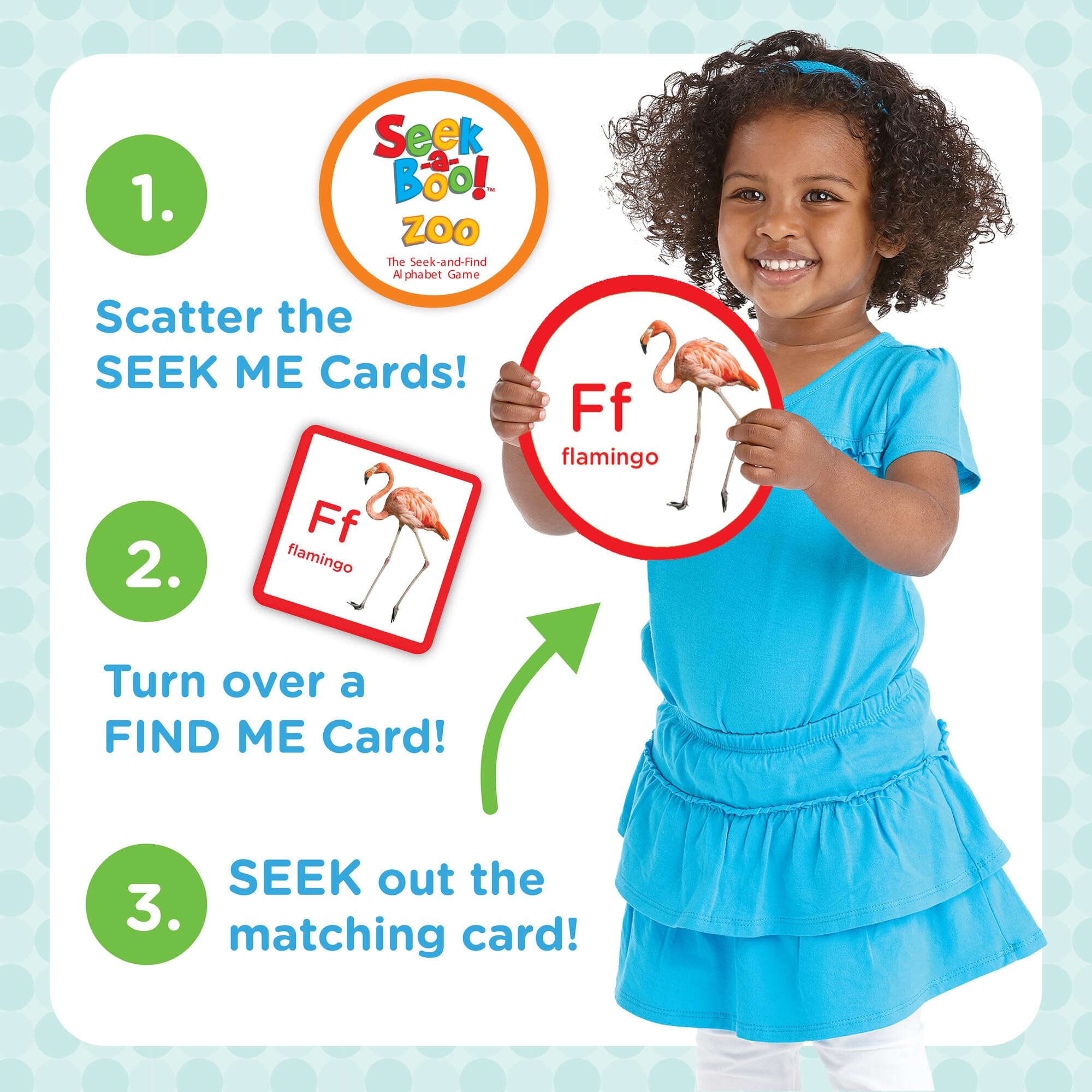 MindWare Seek-a-Boo at The Zoo animal icons help preschoolers learn animal names.