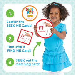 MindWare Seek-a-Boo at The Zoo animal icons help preschoolers learn animal names.