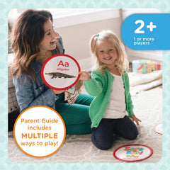 MindWare Seek-a-Boo at The Zoo Seek Me cards laid out for letter recognition.