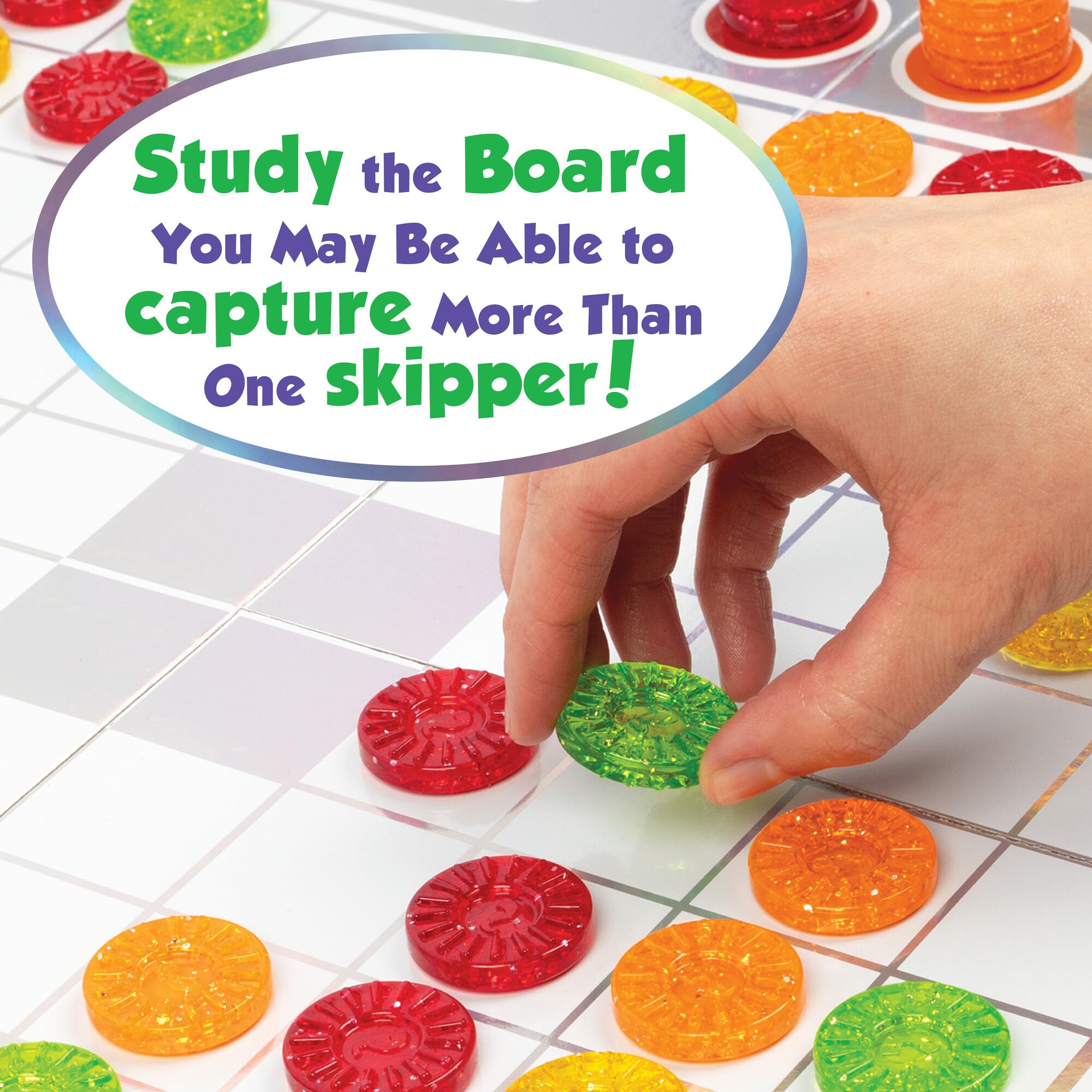Contents include the MindWare Skippity box with board and skippers.