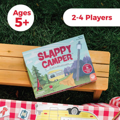MindWare Slappy Camper family game-night setup supports shared fun for ages five up.