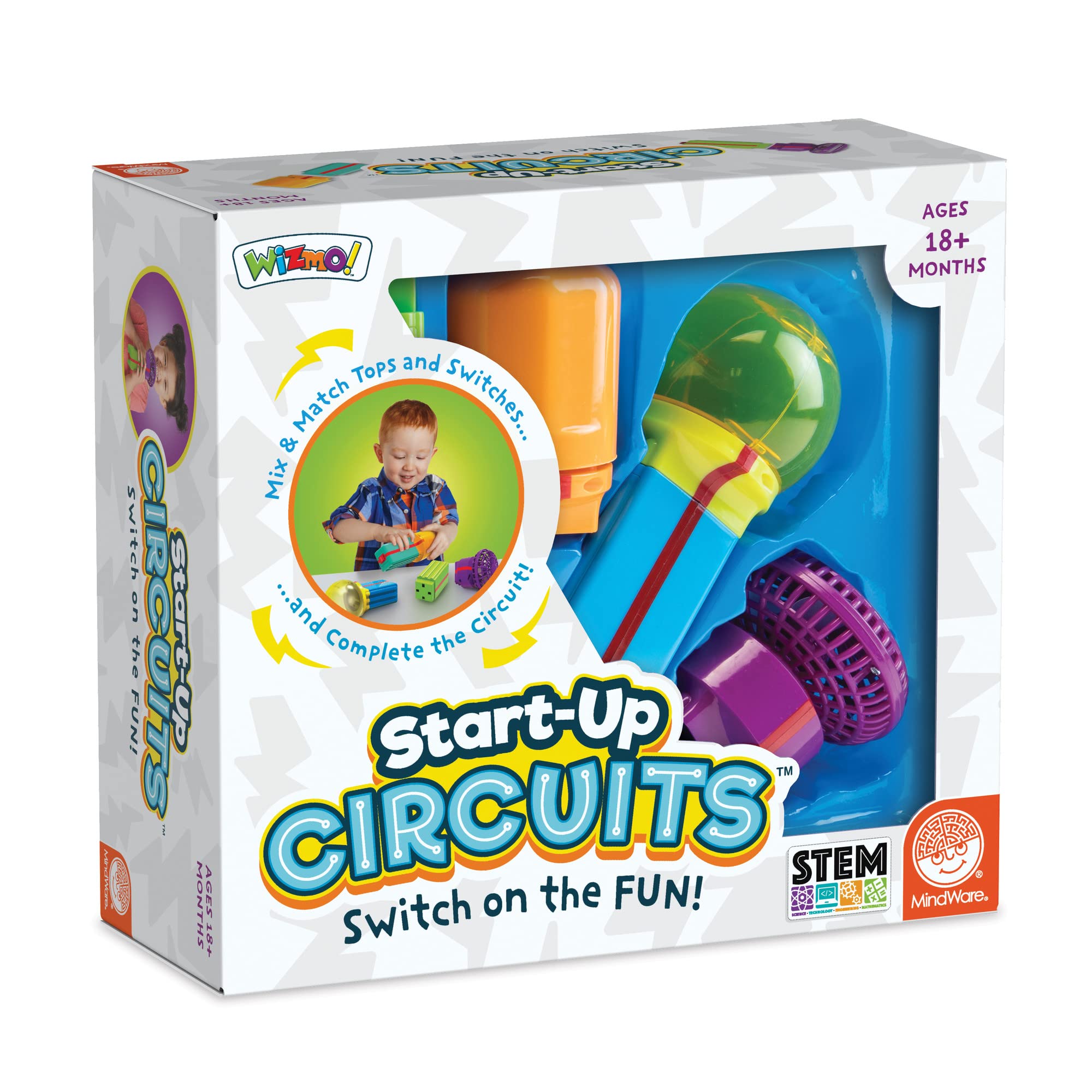 MindWare Start-Up Circuits switch blocks shown for hands-on construction and exploration.