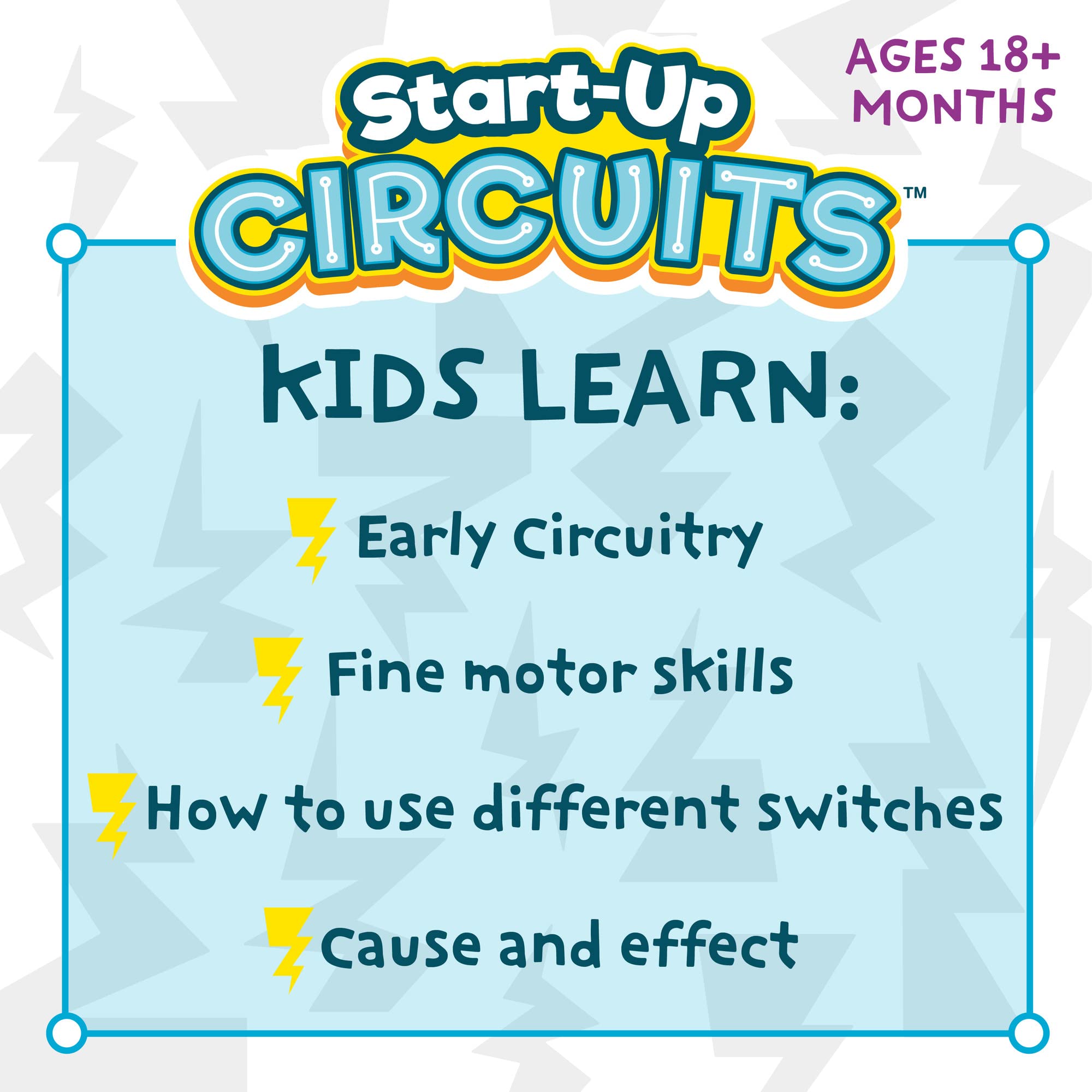 MindWare Start-Up Circuits whistling siren provides engaging auditory feedback.