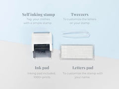 Mine Stamp Compact Clothing Marker ink cartridge closeup shows durable black ink for washes
