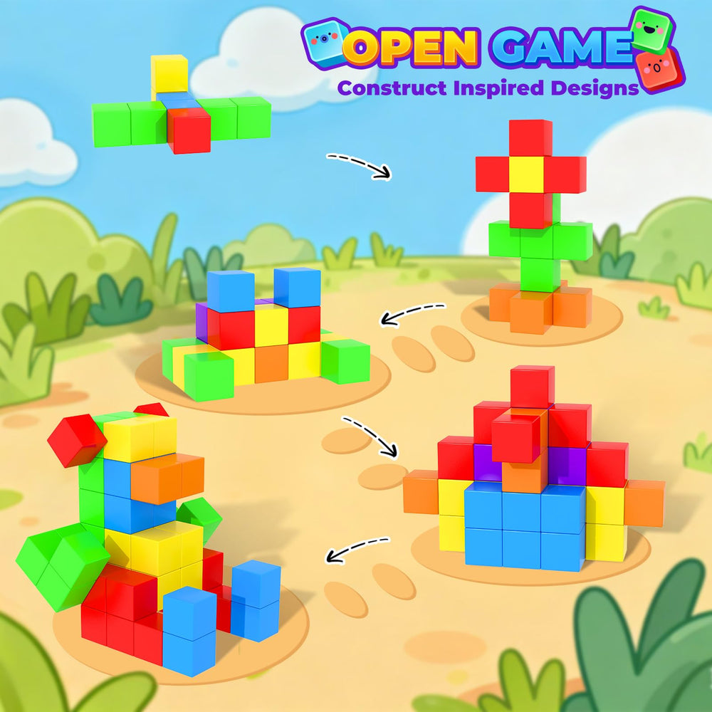 Minecftoy magnetic blocks building ideas encourage imagination and spatial reasoning.