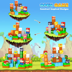 Minecftoy non-toxic ABS material ensures safe construction toys.