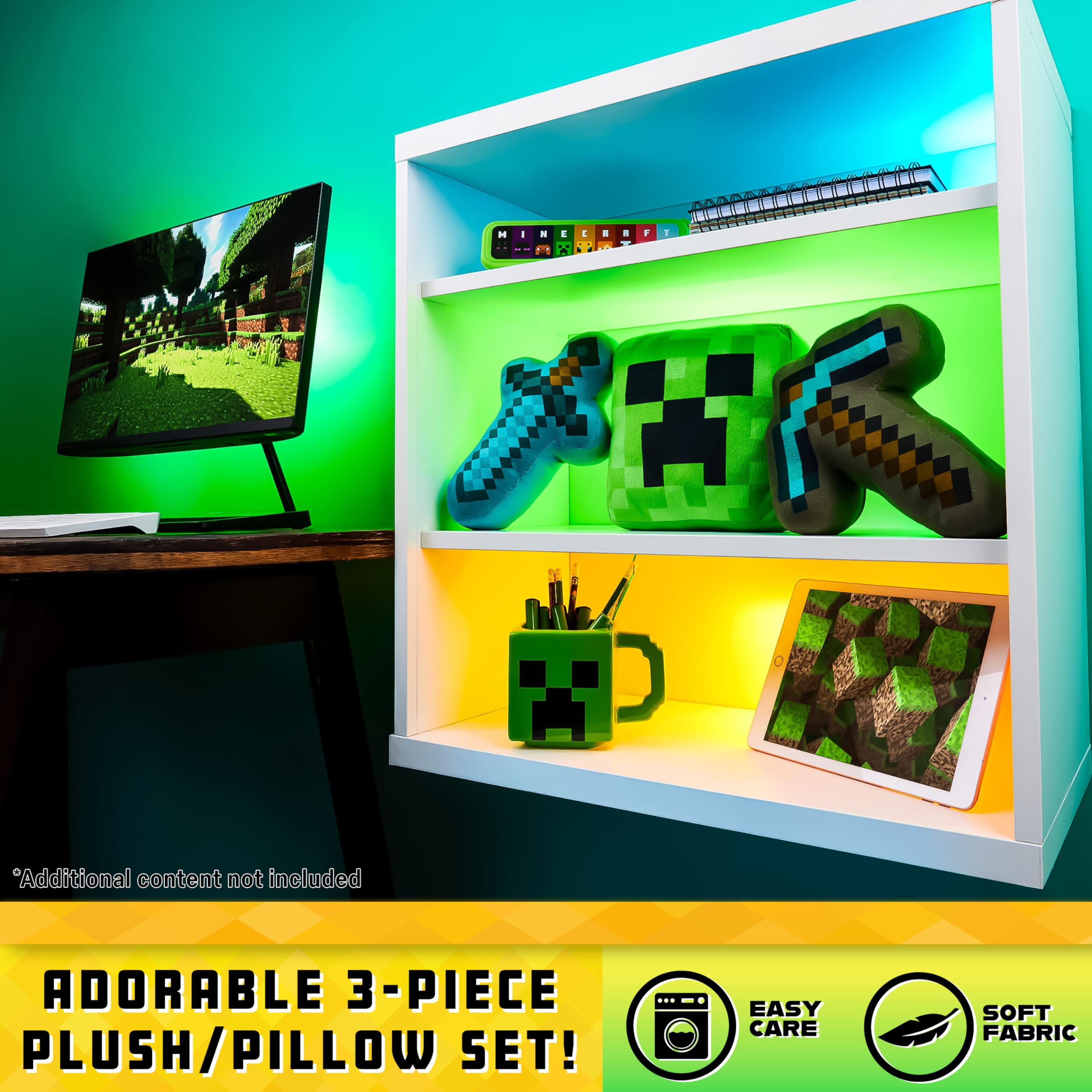 Minecraft axe plush 9-8in for cozy decor and gifts