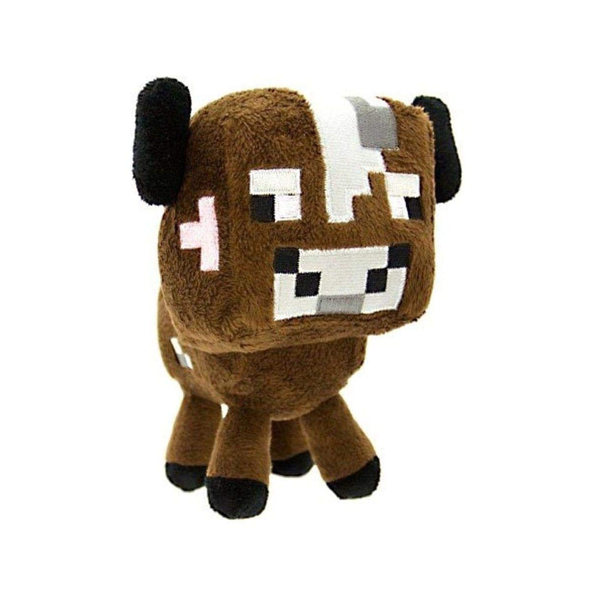 Minecraft Baby Cow Plush front view shows soft fabric ready for cuddles