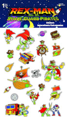 Minecraft Rex-Man and friends stickers for goody bags and crafts.