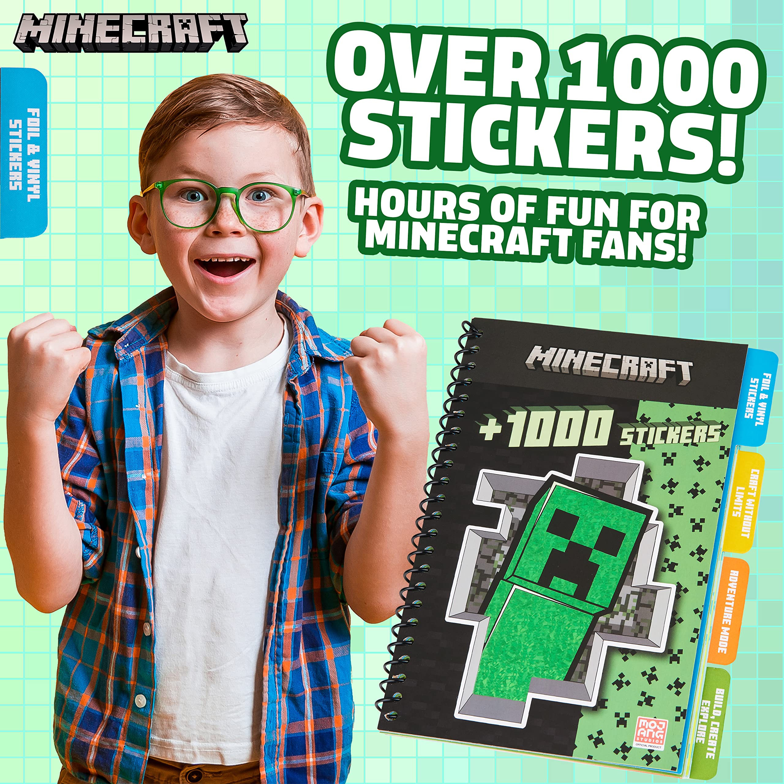 Minecraft collector sheets feature iconic characters for imaginative scrapbooking