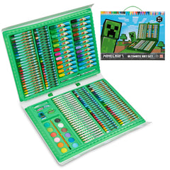 Minecraft colored pencils travel case for on-the-go art