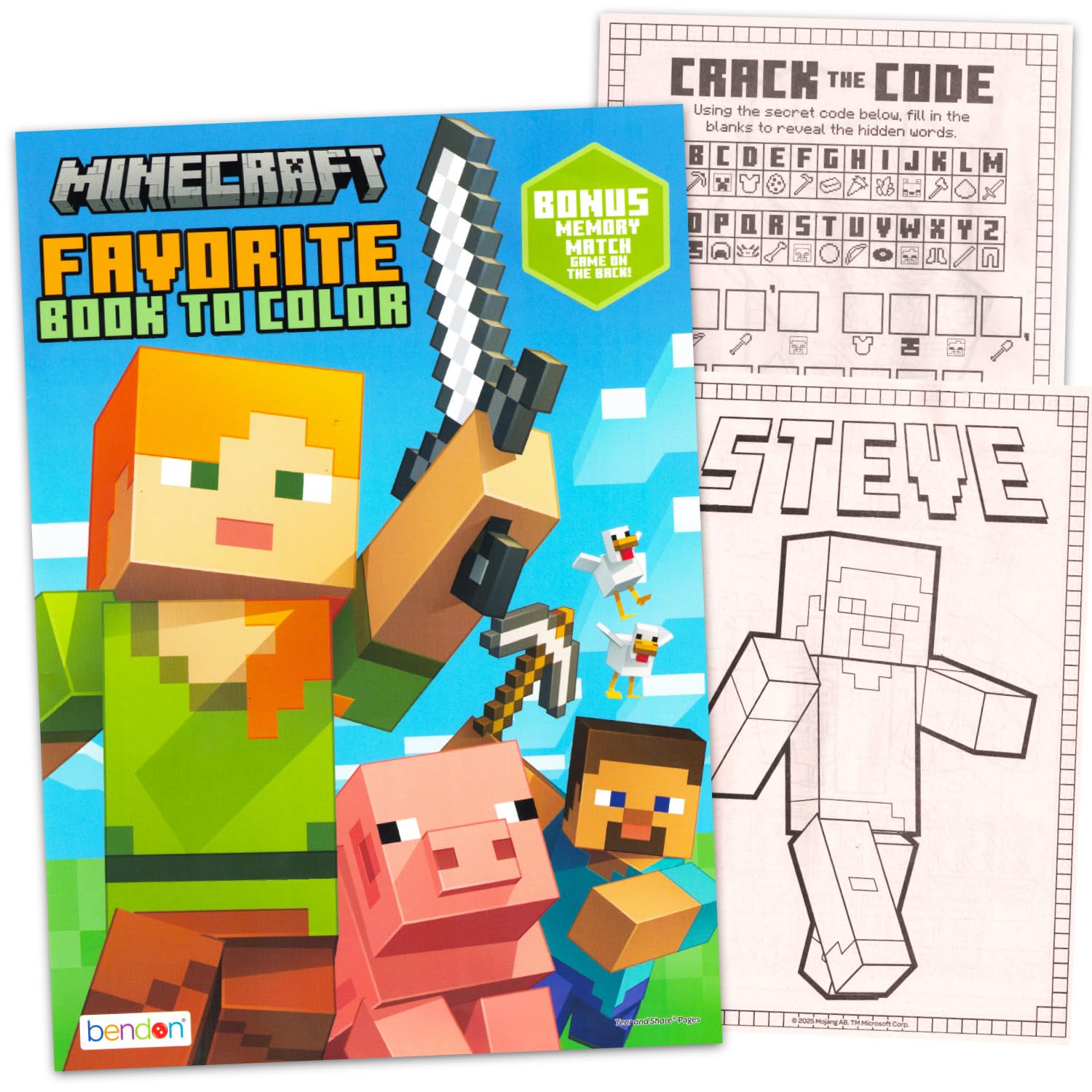 Minecraft coloring pages and activities spread sparks creativity and focus.
