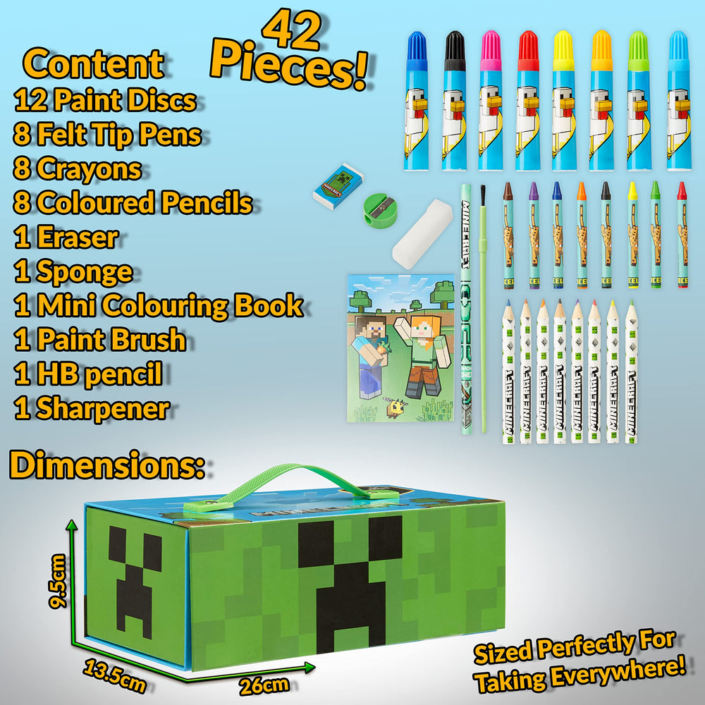 Minecraft coloring pencils eight-pack perfect for shading and detail.