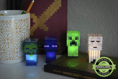 Minecraft LED glow battery-powered lights offer gentle night-time illumination