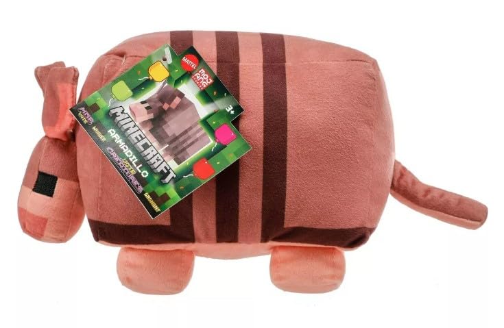 Minecraft Legends Plush Armadillo Costume showcases iconic outfit for imaginative play