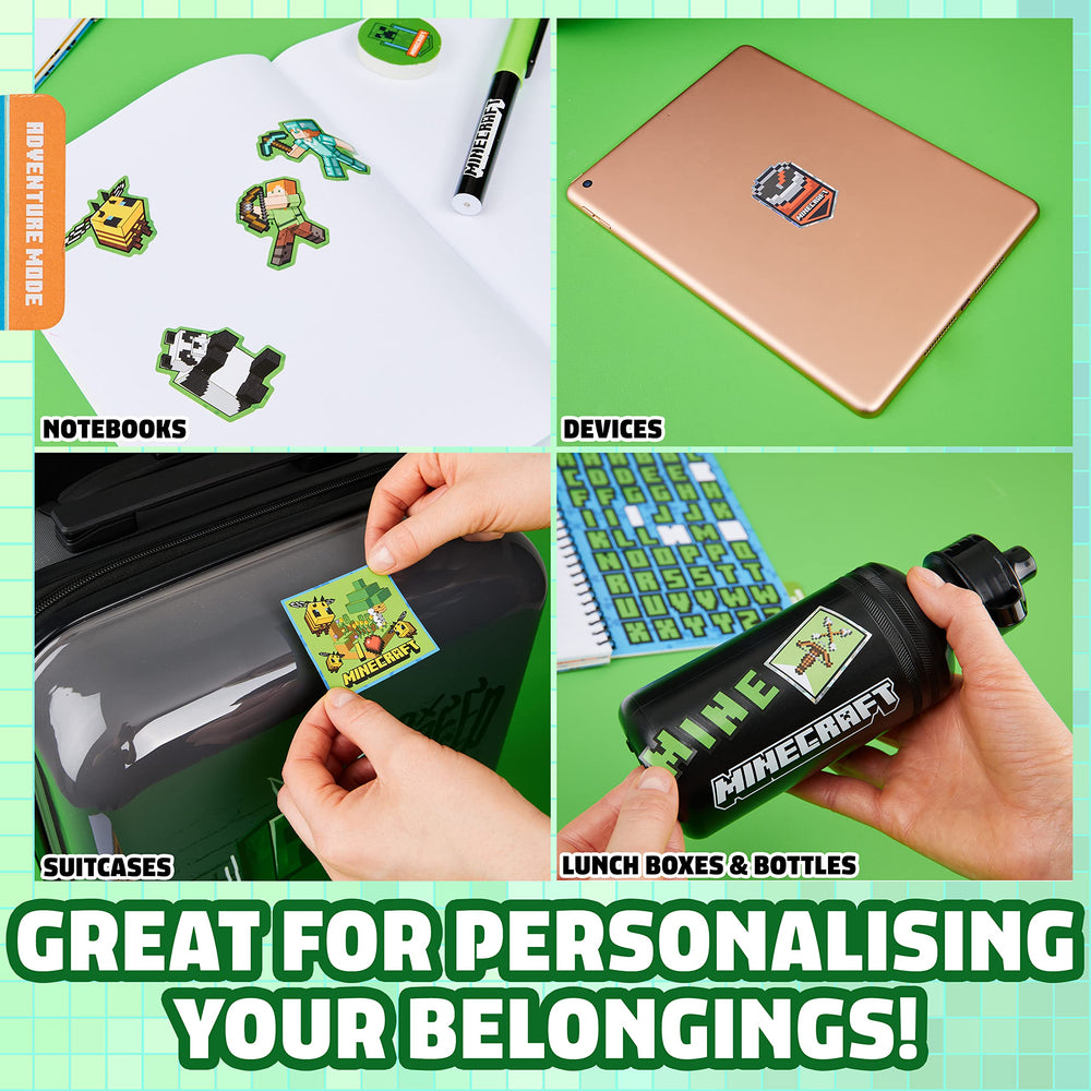 Minecraft sticker activity set designed to boost offline creativity