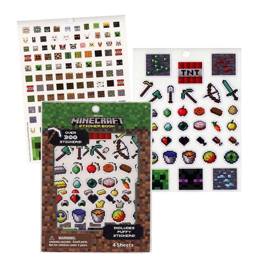 Minecraft Tugoku kids camera sticker book cover with puffy stickers for crafts