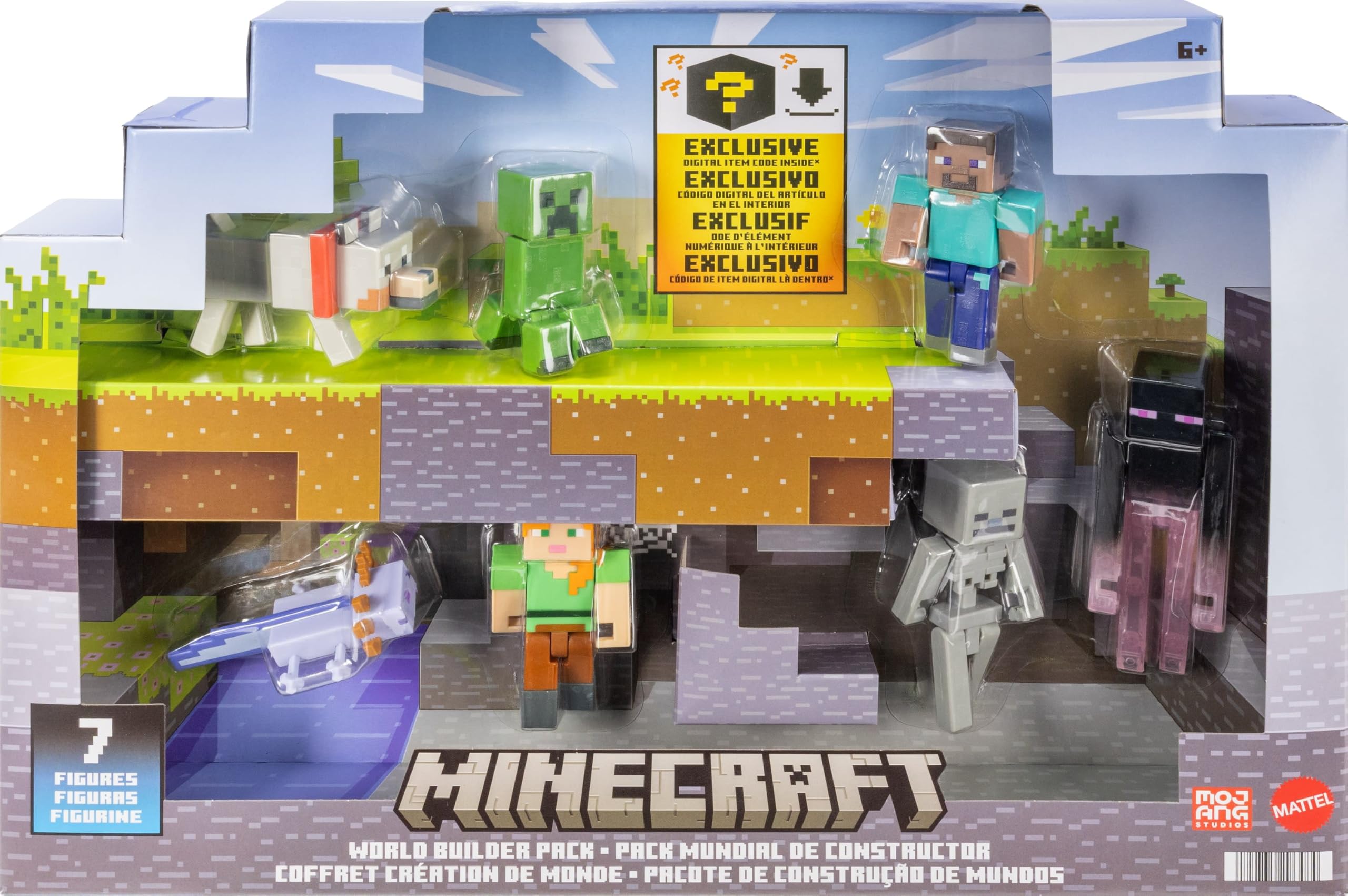 Minecraft World Builders Pack extra characters for versatile storytelling and display.