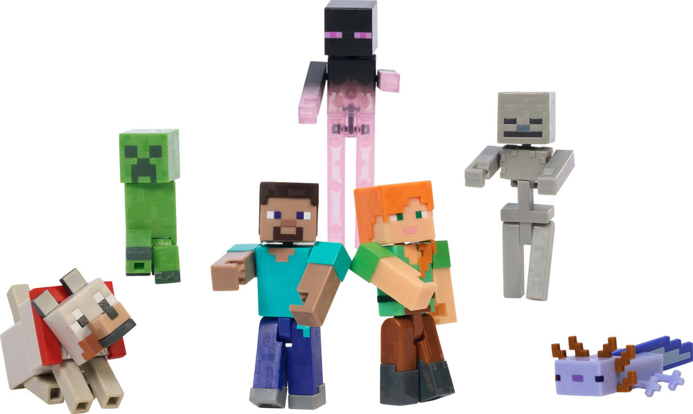 Minecraft Skeleton figure enabling dynamic poses and pretend battles.