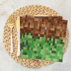 MinFyberd Gaming Party Napkins enhance table presentation and ease cleanup.