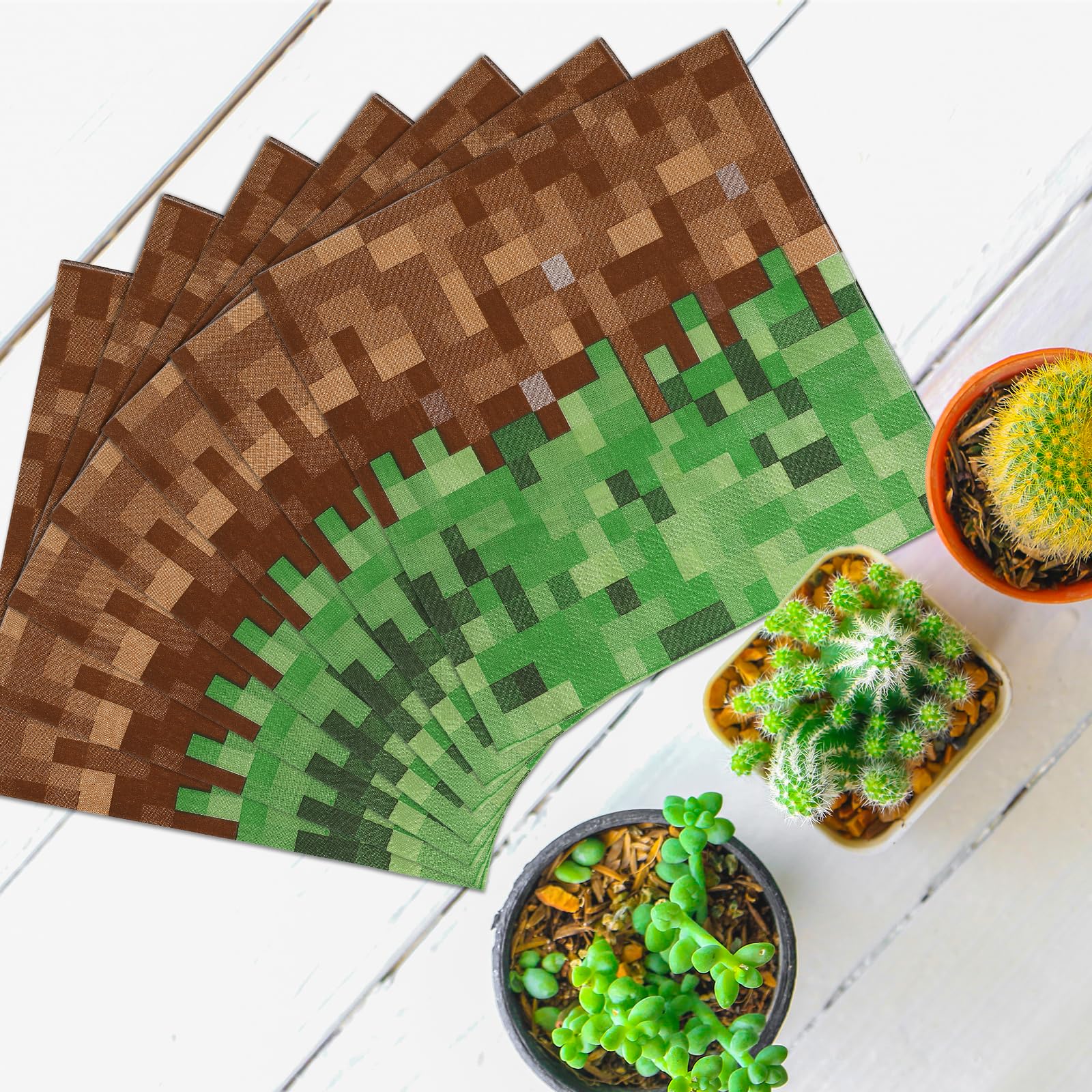 MinFyberd Thick Soft Paper Napkins absorb spills during snacks and drinks.