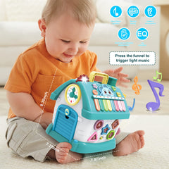 Ming You educational toy features piano and clock to support timing and rhythm