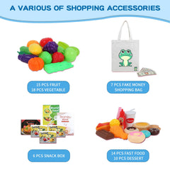 Ming You fast food play set with 14 pieces, bright meals spark quick-service pretend play.