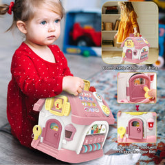 Ming You learning house teaches numbers and words through hands-on activities.