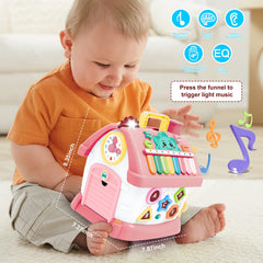 Ming You Montessori toy for toddlers supports fine motor skills via interactive button play.