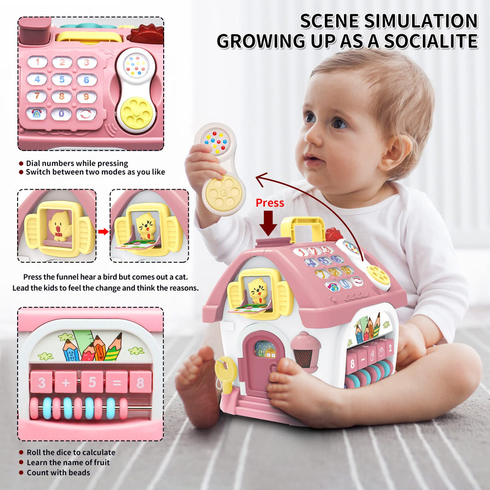 Ming You learning house volume control lets caregivers adjust sound levels for play.