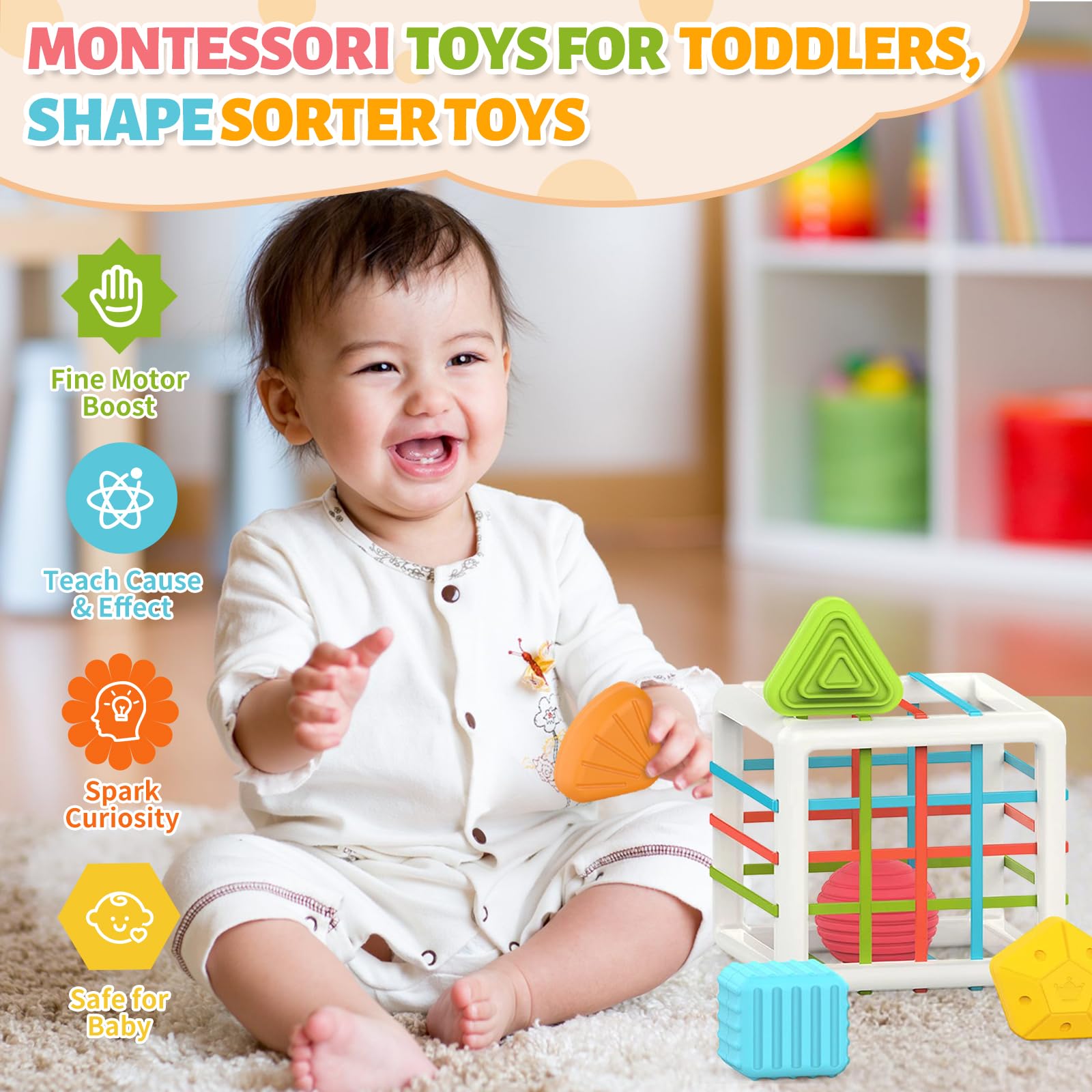 MINGKIDS baby activity cube makes a great birthday gift.