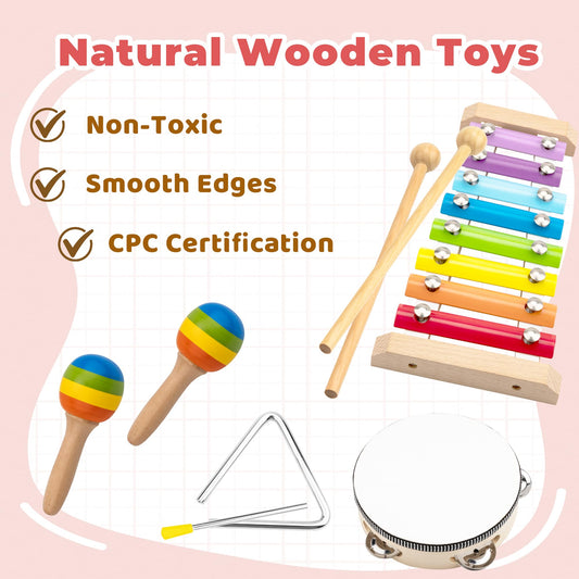 MINGKIDS hand drum with safe grip supports beat-making for little hands.