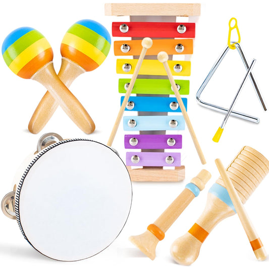 MINGKIDS xylophone for toddlers enhances rhythm and listening skills.