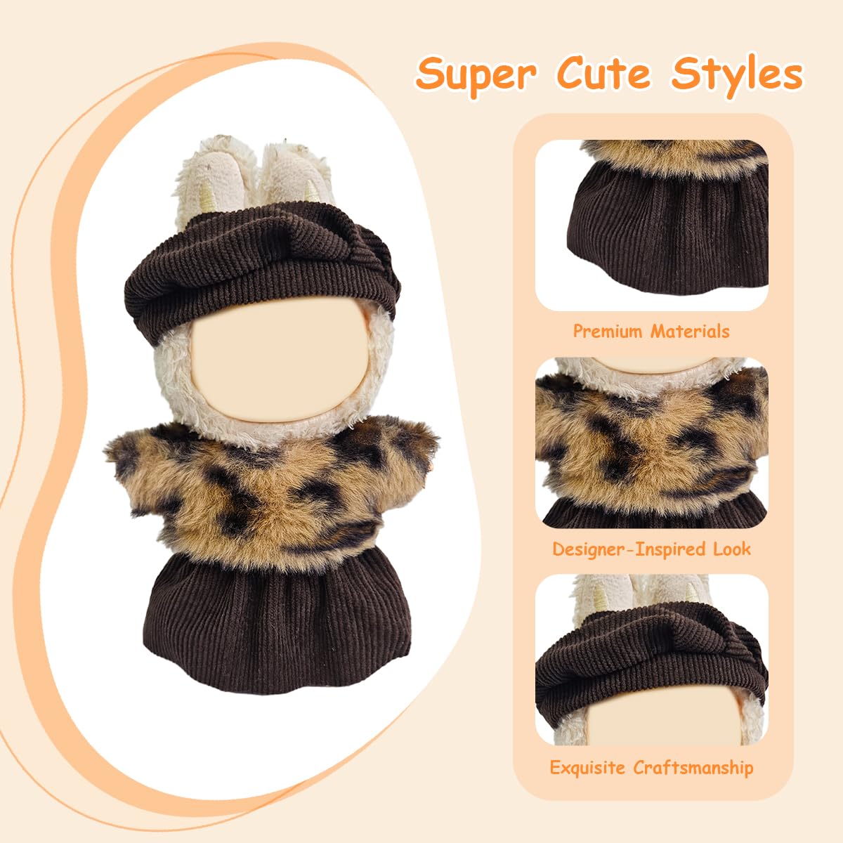 Mingmc versatile-styles-doll-wardrobe enables mix-and-match for many looks.