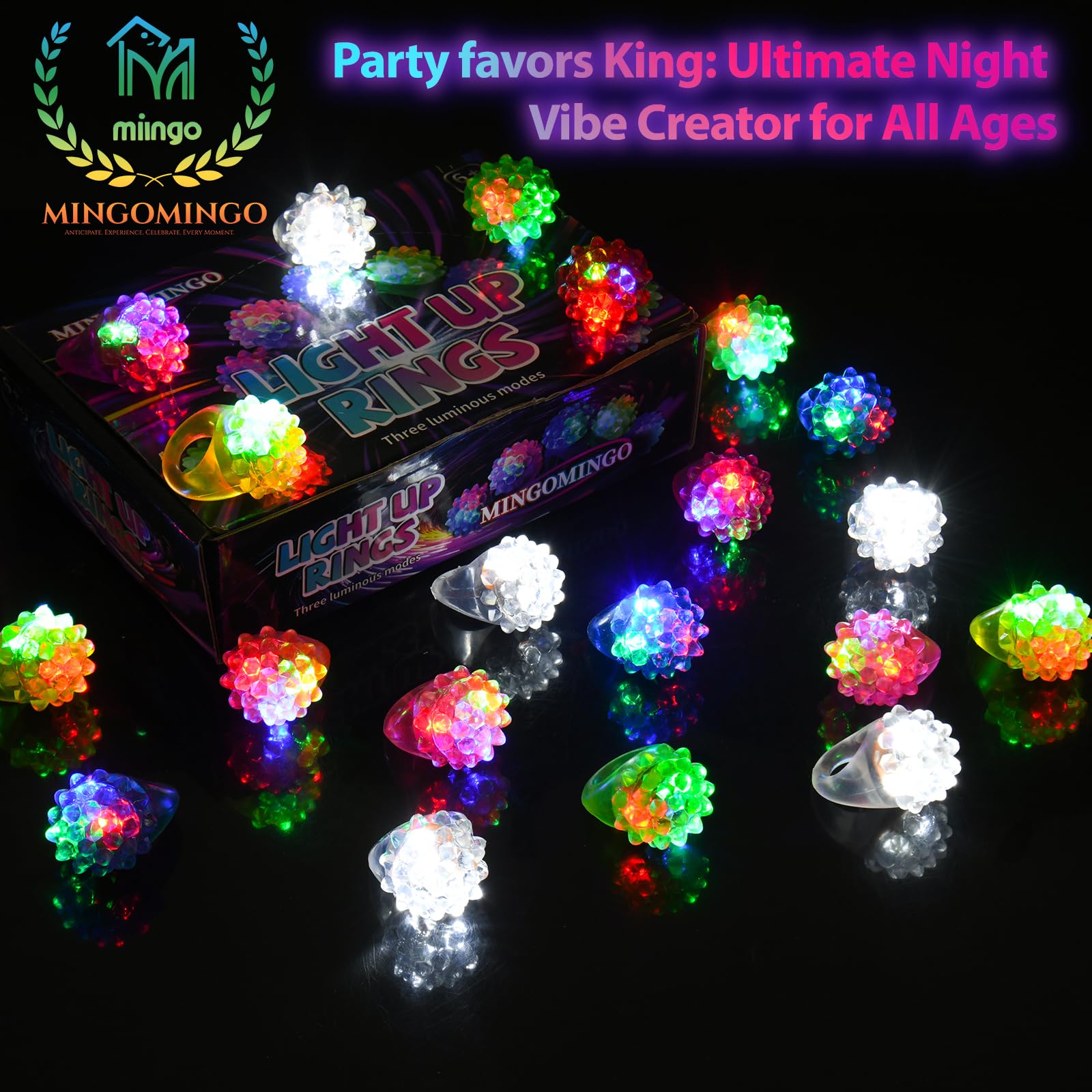 Valentine classroom exchange: MINGOMINGO LED Ring for goodie bags