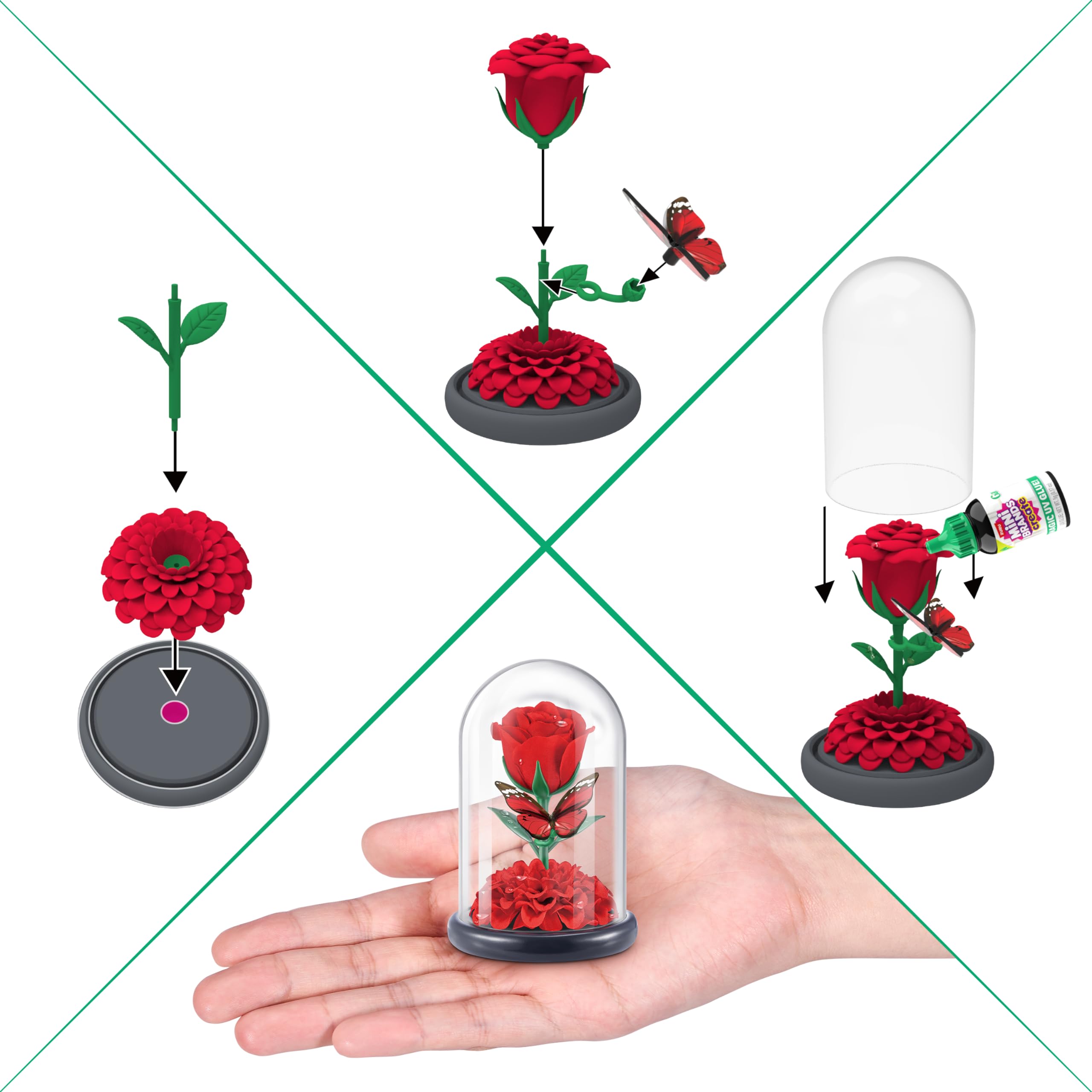 Mini Brands Create Garden uses recycled plastic packaging for sustainable fun.