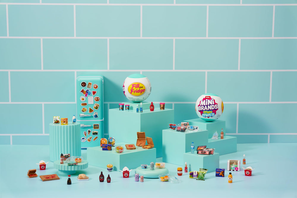 Mini Brands DIY fridge decor for personalized styling.