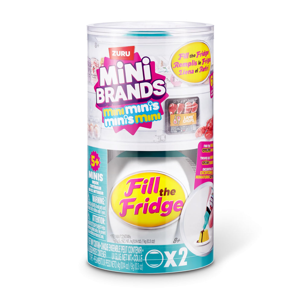Mini Brands Fill the Fridge Mini Minis Series 1 snack miniature offers detailed display-worthy snacks.