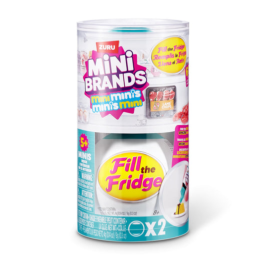 Mini Brands Fill the Fridge Mini Minis Series 1 snack miniature offers detailed display-worthy snacks.