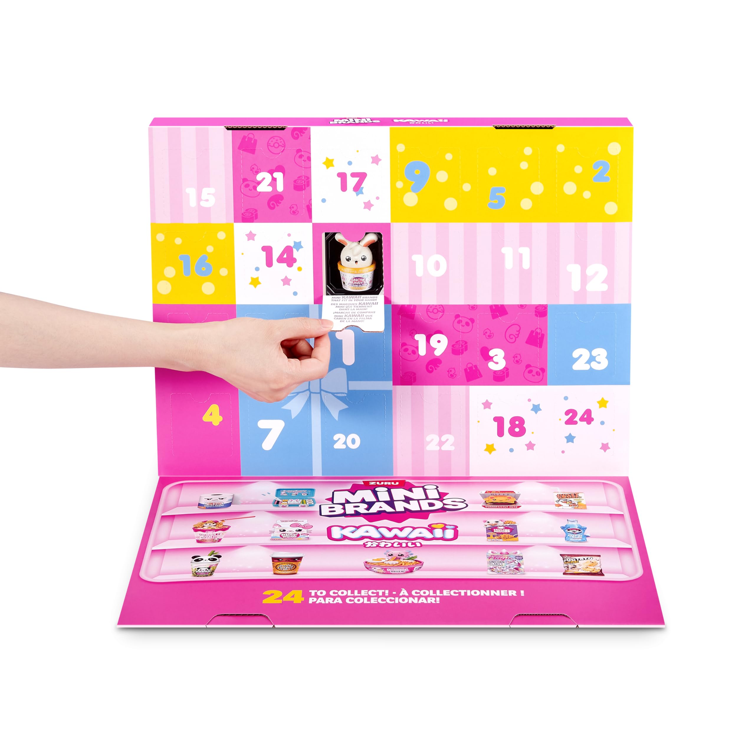 Gift-ready packaging of Mini Brands Kawaii Advent Calendar for a seasonal treat.