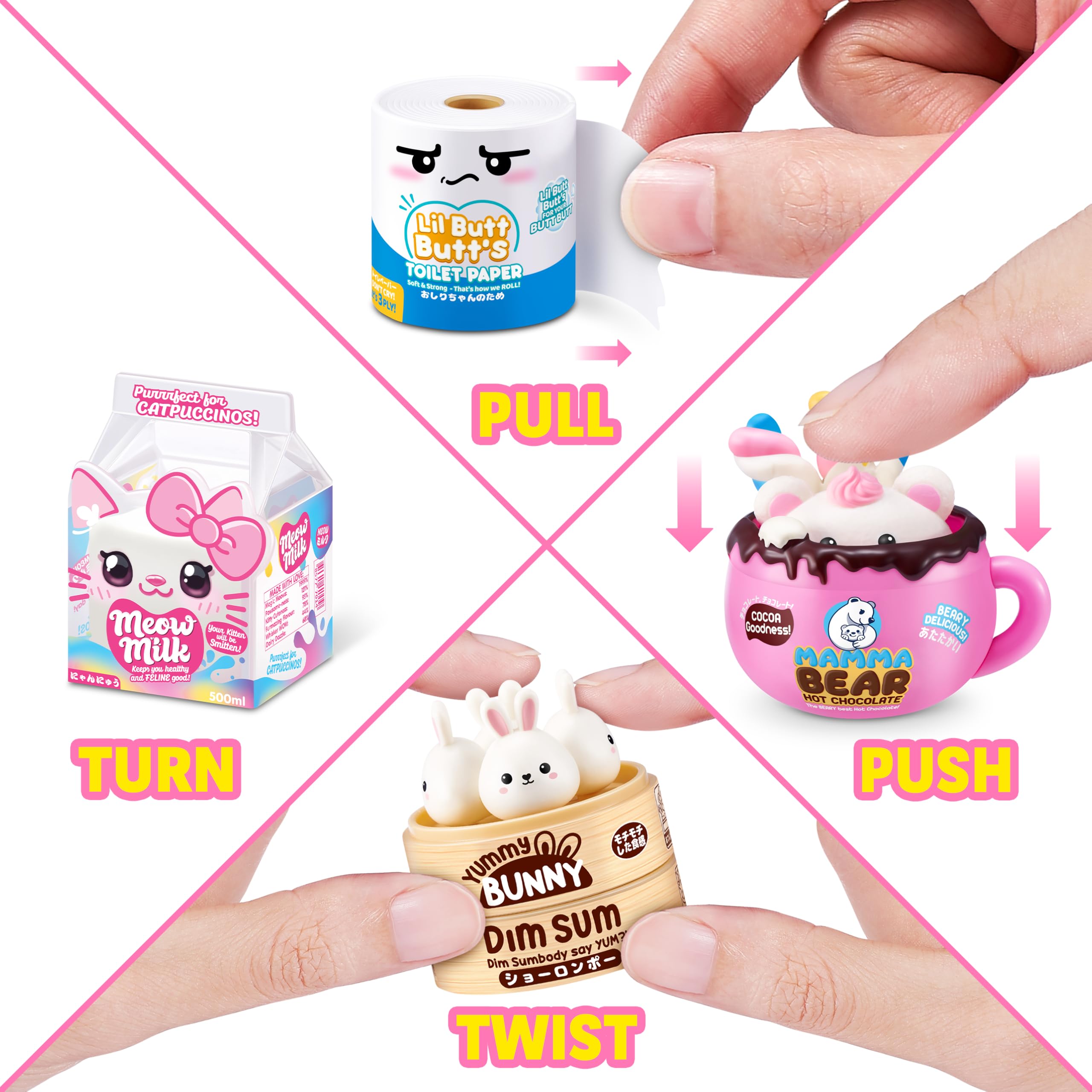 Mini Brands Kawaii minis with real liquid inside for interactive fun